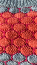 Wool Blend Colorful Hexagon Knit Jumper