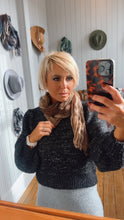 Ombre Khaki & Brown Crinkle Scarf