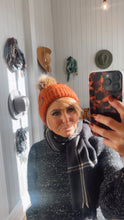 Rust Pom Pom Beanie