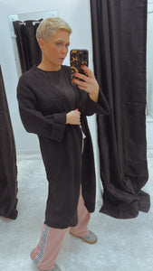 Refuge drop shoulder black cardi