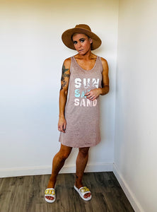 Sun salt sand tank dress