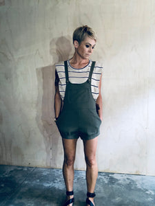 Short overalls- khaki