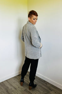 Refuge oversized check blazer