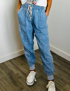 Refuge chambray acid jogger