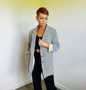 Refuge oversized check blazer