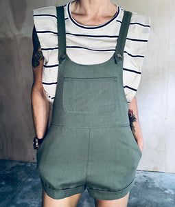 Short overalls- khaki